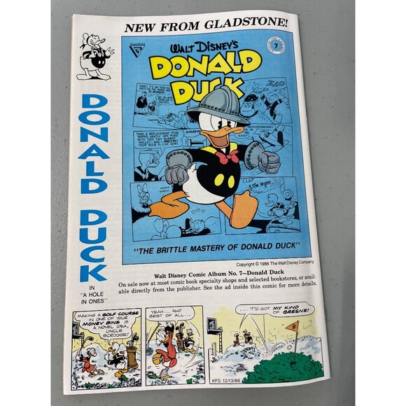 Gladstone Walt Disneys Donald Duck #264 1988 Comic Retro Edition Bagged Boarded - Picture 6 of 6